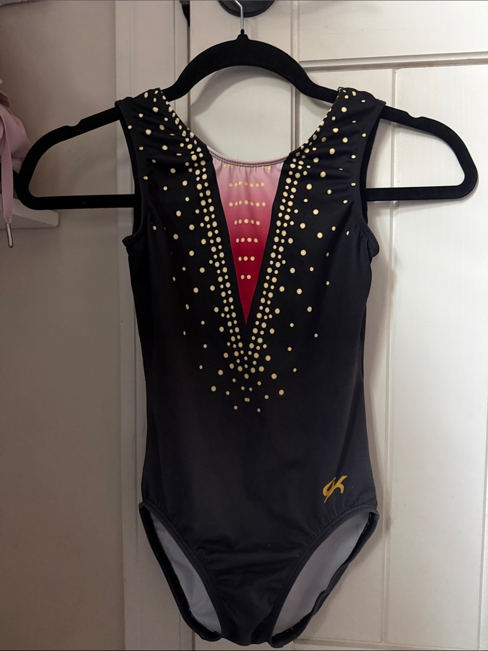 GK Black and Red Center Stage Meet Child Leotard!